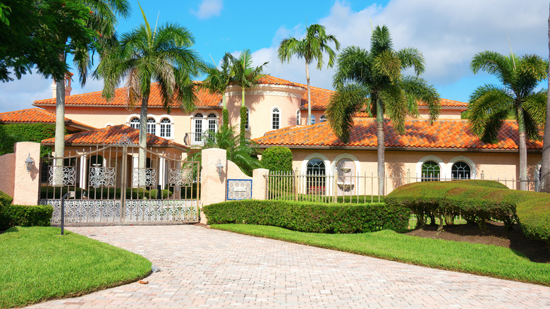 Spanish revival mansion