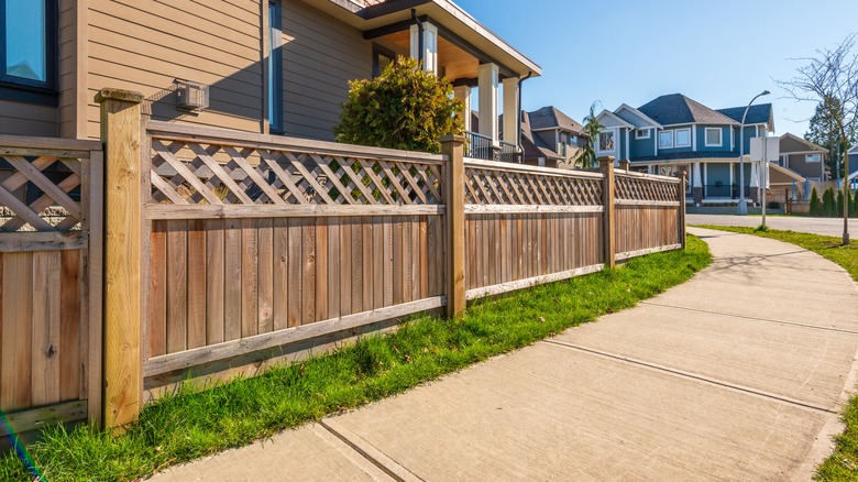 wooden fence