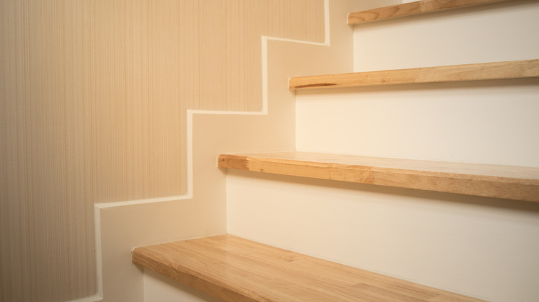 Oak wood staircase