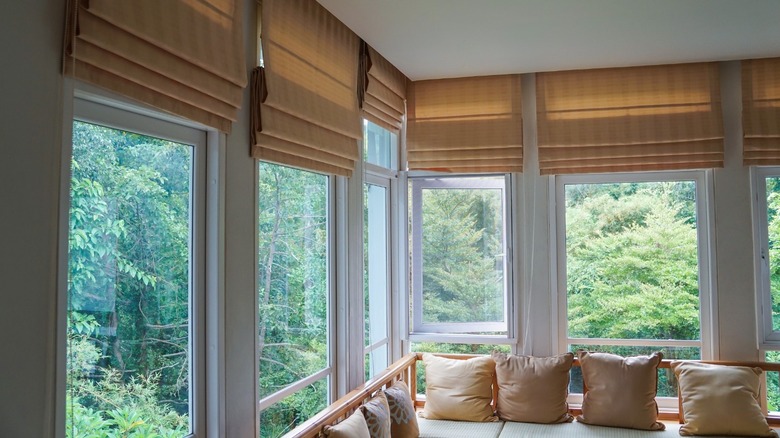 Sunroom with windows