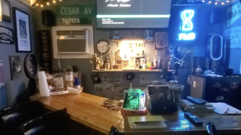 man cave shed bar 