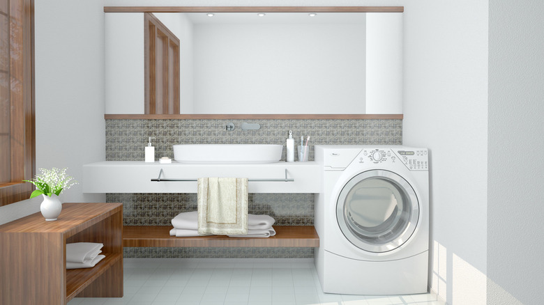 Laundry room and bathroom