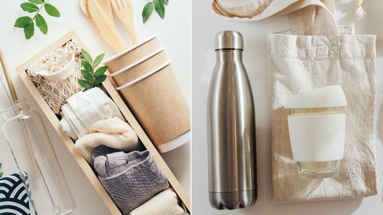 Sustainable to-go silverware and mug
