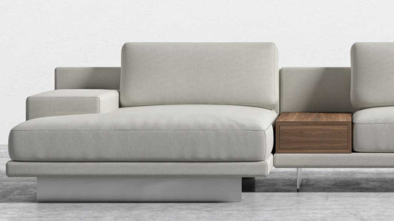 Modern sofa with divider