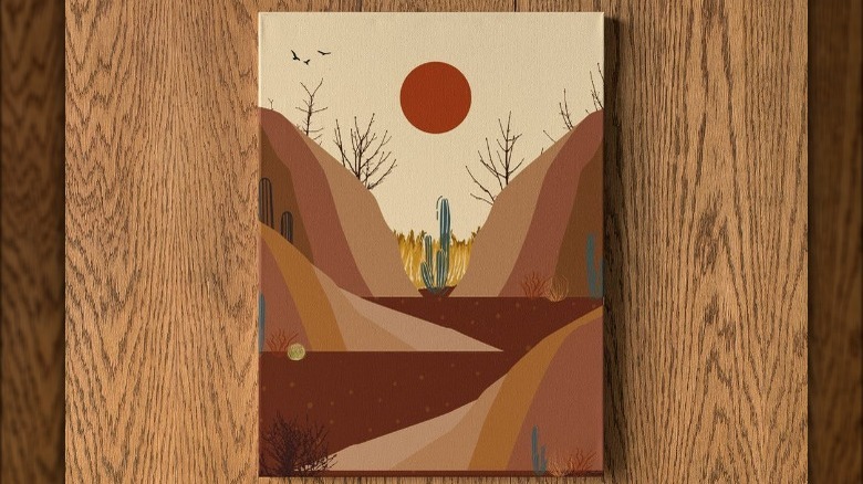 Painting of desert scene