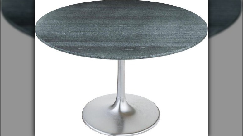 Round marble dining table