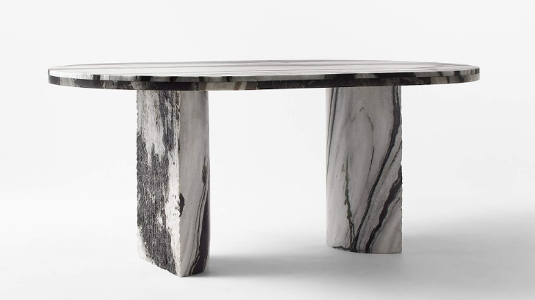 20 Stone-Topped Dining Room Tables That You'll Want In Your Own Home