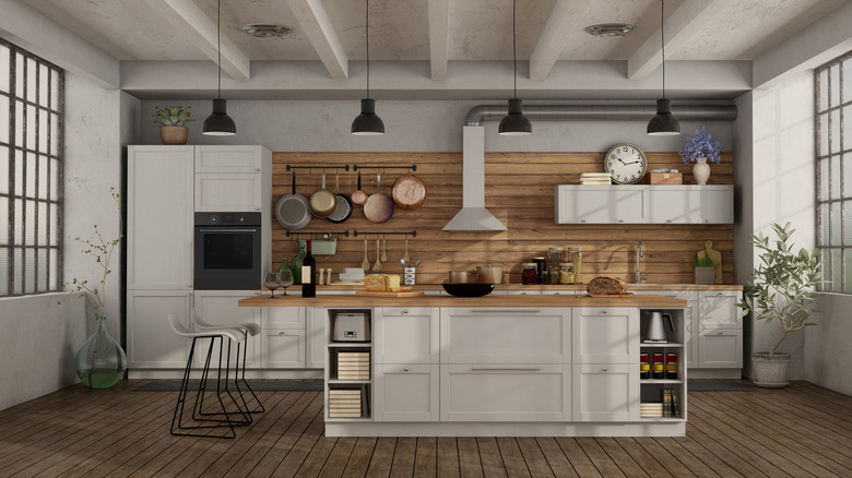 industrial country kitchen 