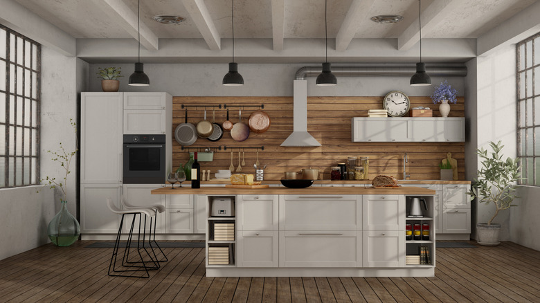 industrial country kitchen