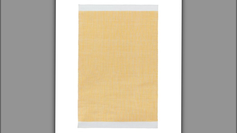 Yellow area rug