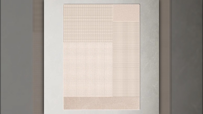 Light pink area rug