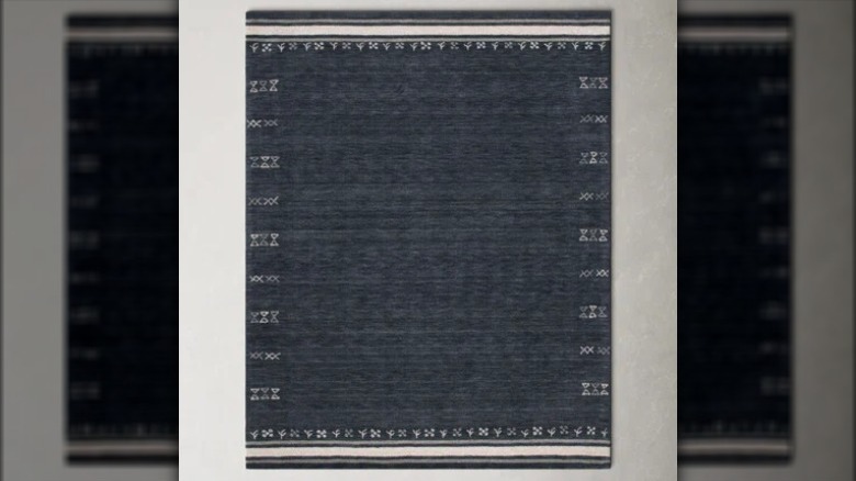 Dark gray rug