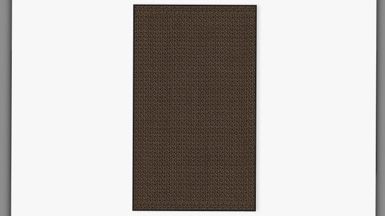 Dark brown rug