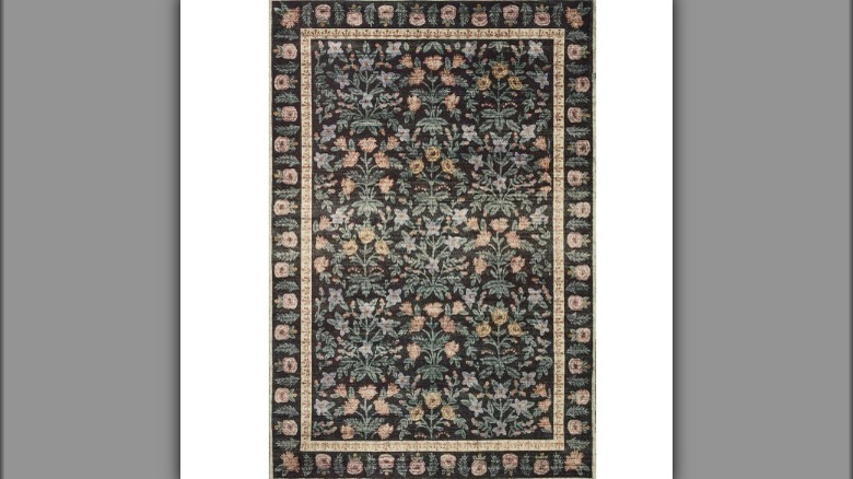 Traditional floral rug