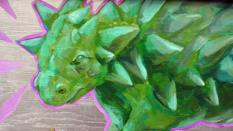 dinosaur mural 