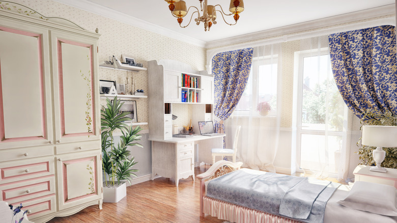 armoire in a lovely bedroom