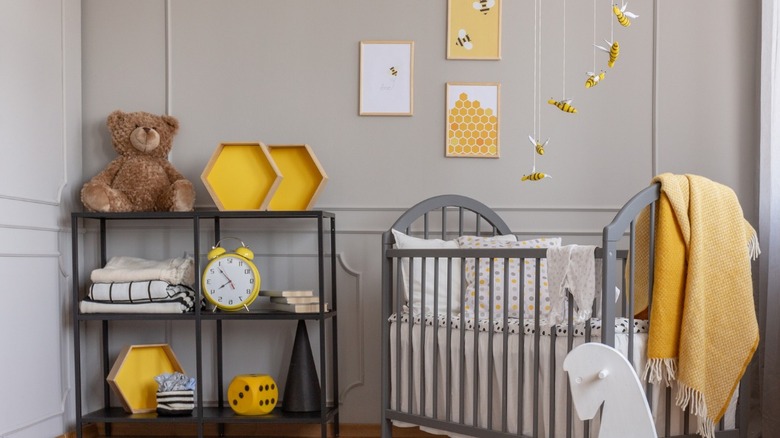Baby room with crib
