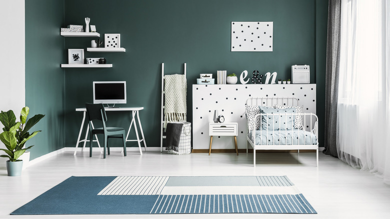 Teal child's room