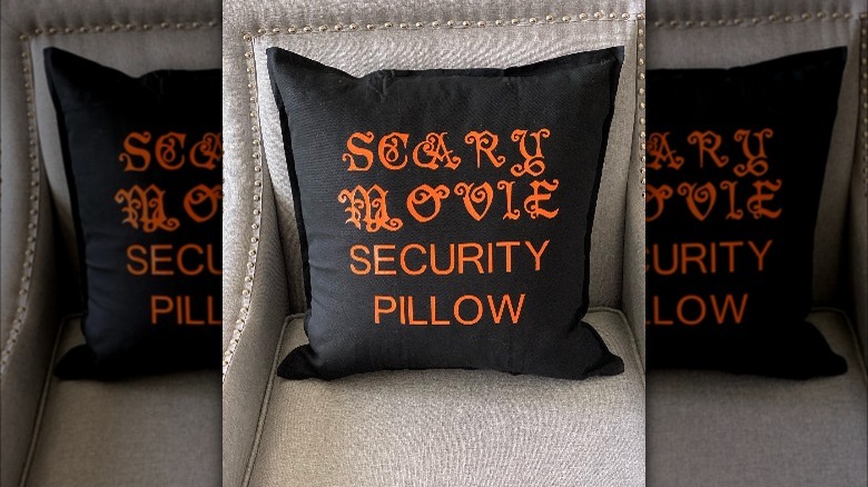 scary movie security pillow