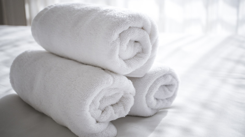 Rolled towels