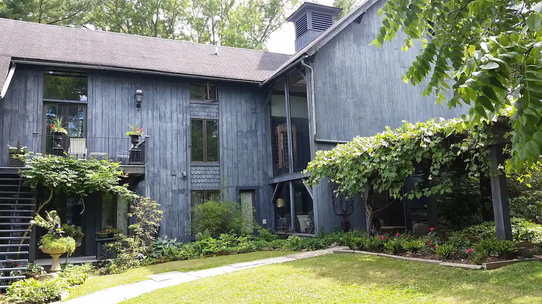 renovated barn with windows