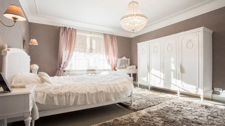 armoire in a bedroom