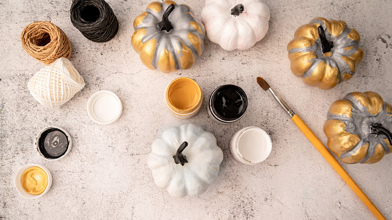 Metallic pumpkins