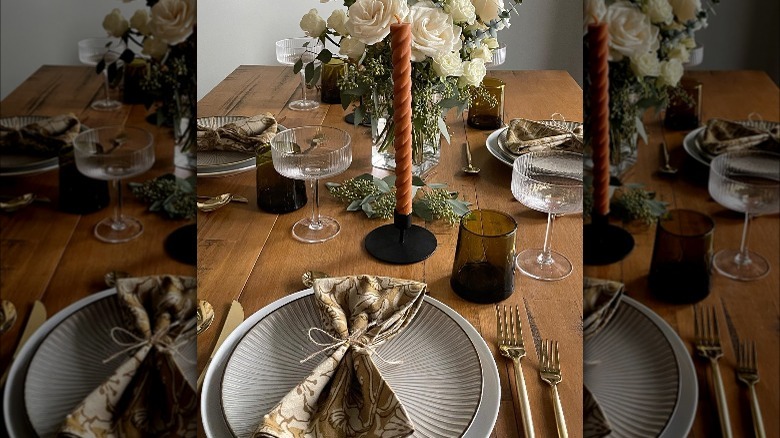 Earthy boho table 