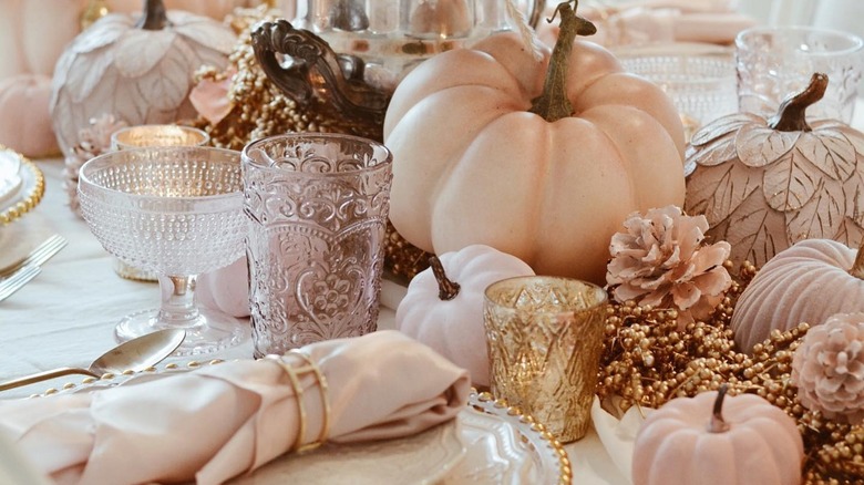 Blush tablescape