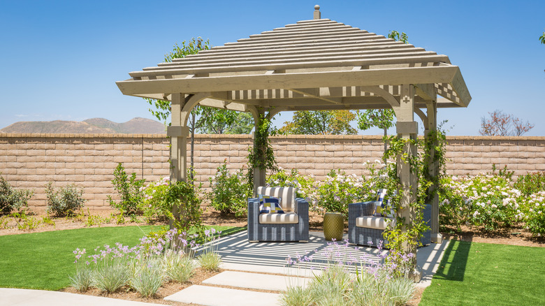 gazebo over a patio