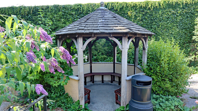 gazebo in a garden