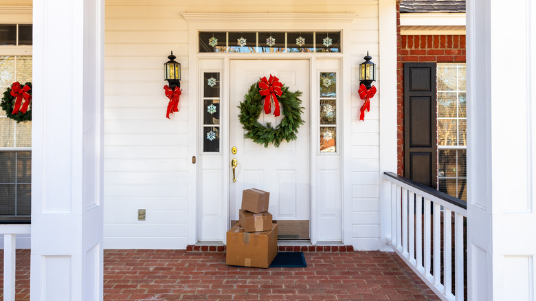 Home exterior Christmas packages 