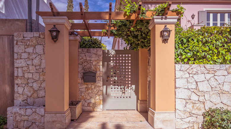 pergola over front gate