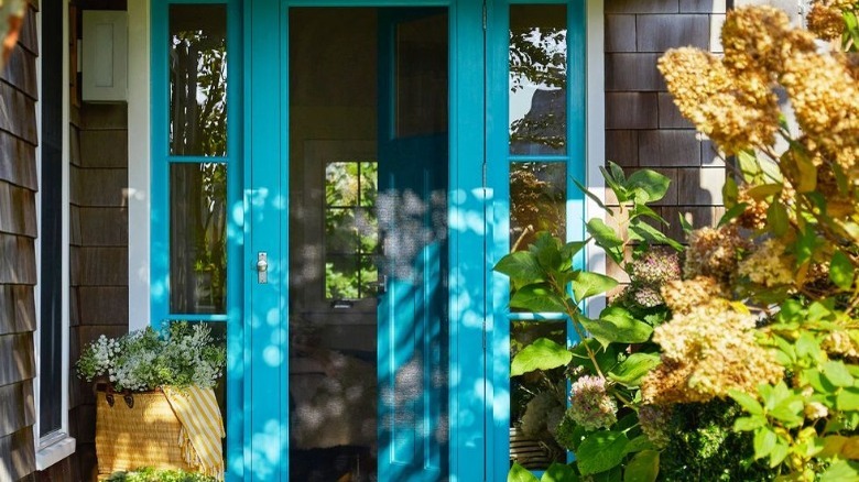 Turquoise door