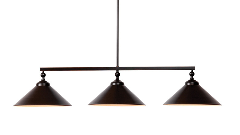 Black linear chandelier