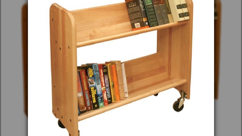 book cart with children's books