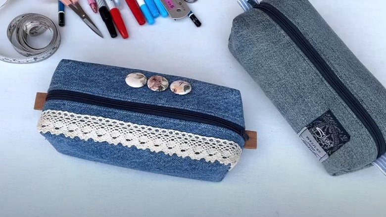 denim pencil case