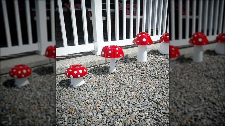 mushroom garden decor