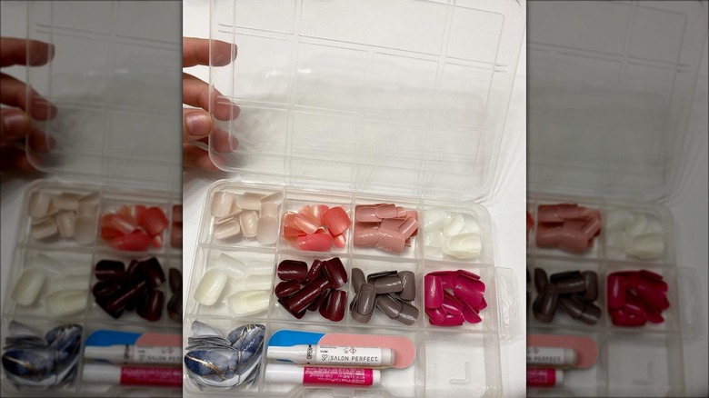 press-on nails in plastic kit