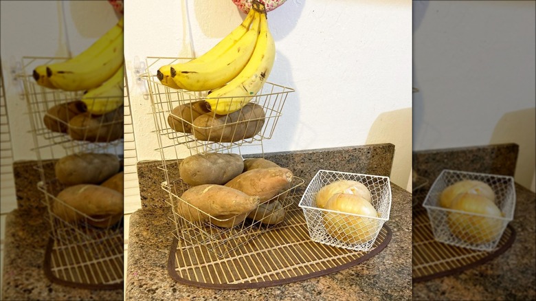 gold metal shelf diy project