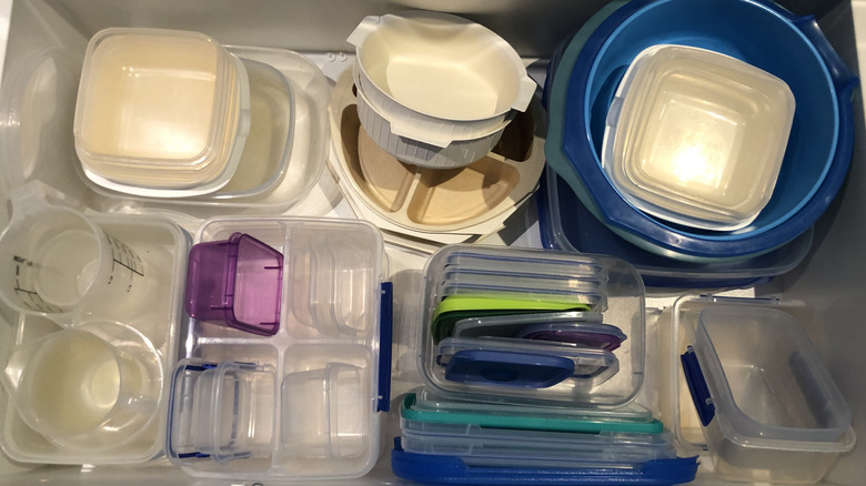 plasticware and storage containers