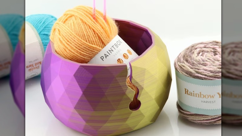 yarn in a bowl
