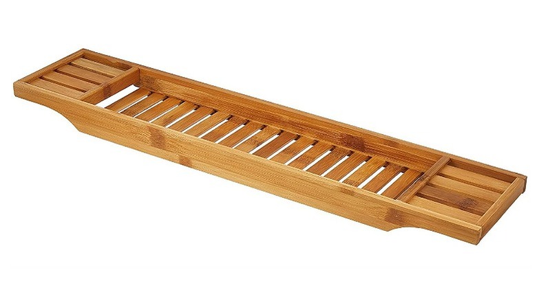 Bamboo bath caddy