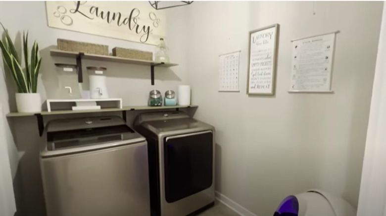 Decorated laundry room