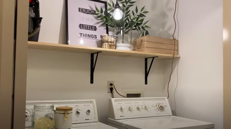 Charming laundry closet