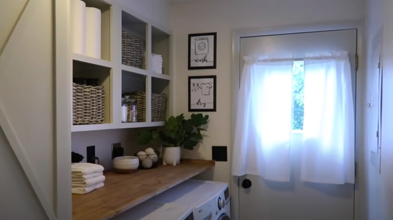 Renovated laundry room