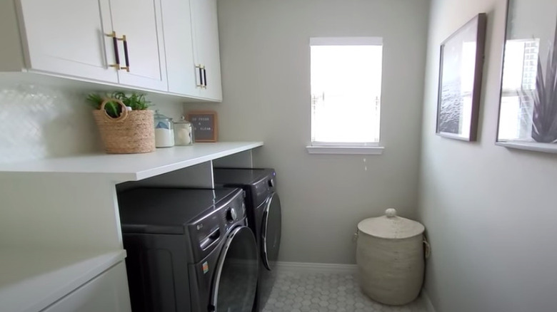 Renovated laundry room