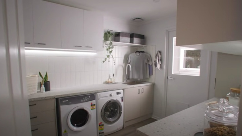 Light and bright laundry room