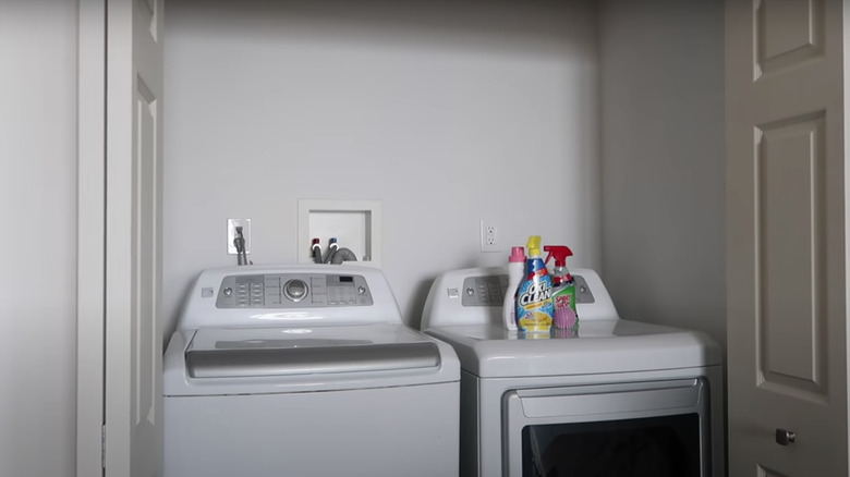 Plain laundry closet