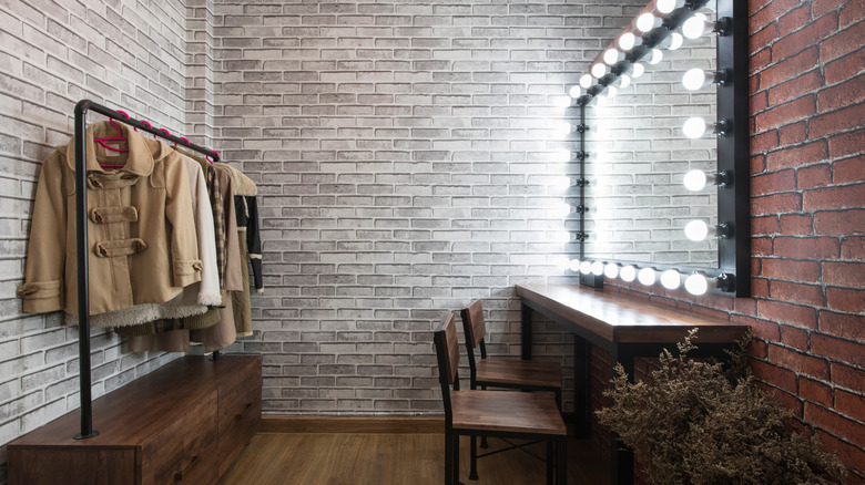 brick dressing room